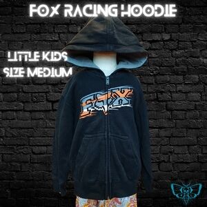 Fox Racing Little Kids Black Zip Up Hoodie